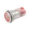 SiRON H060(D)-2/H061(D)-2 Siri Φ16/Φ19/Φ22/Φ25 Butang Logam Simbol Kuasa