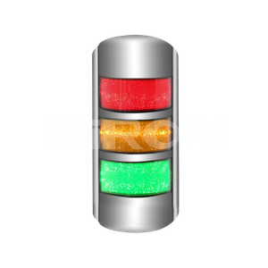 Polkrožna stenska opozorilna luč serije SiRON D183-A