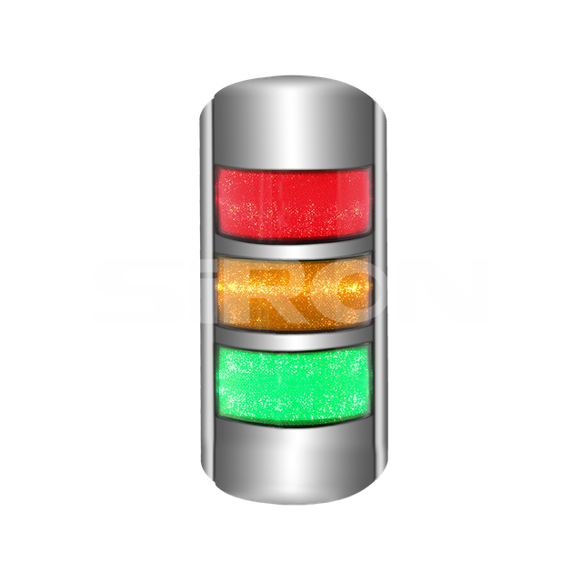 SiRON D183-A serijos pusapvalė sieninė įspėjamoji lemputė
