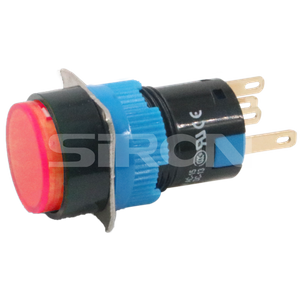 SiRON H002(S)/H004(S) Series Φ16 مؤشر ضوئي عالي السطوع زر المؤشر
