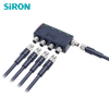 SiRON H422-8 IP67 split-type M8 samleboks med LED-indikator