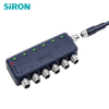SiRON H422-8 IP67 split-type M8 samleboks med LED-indikator